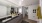 a bathroom with a large mirror